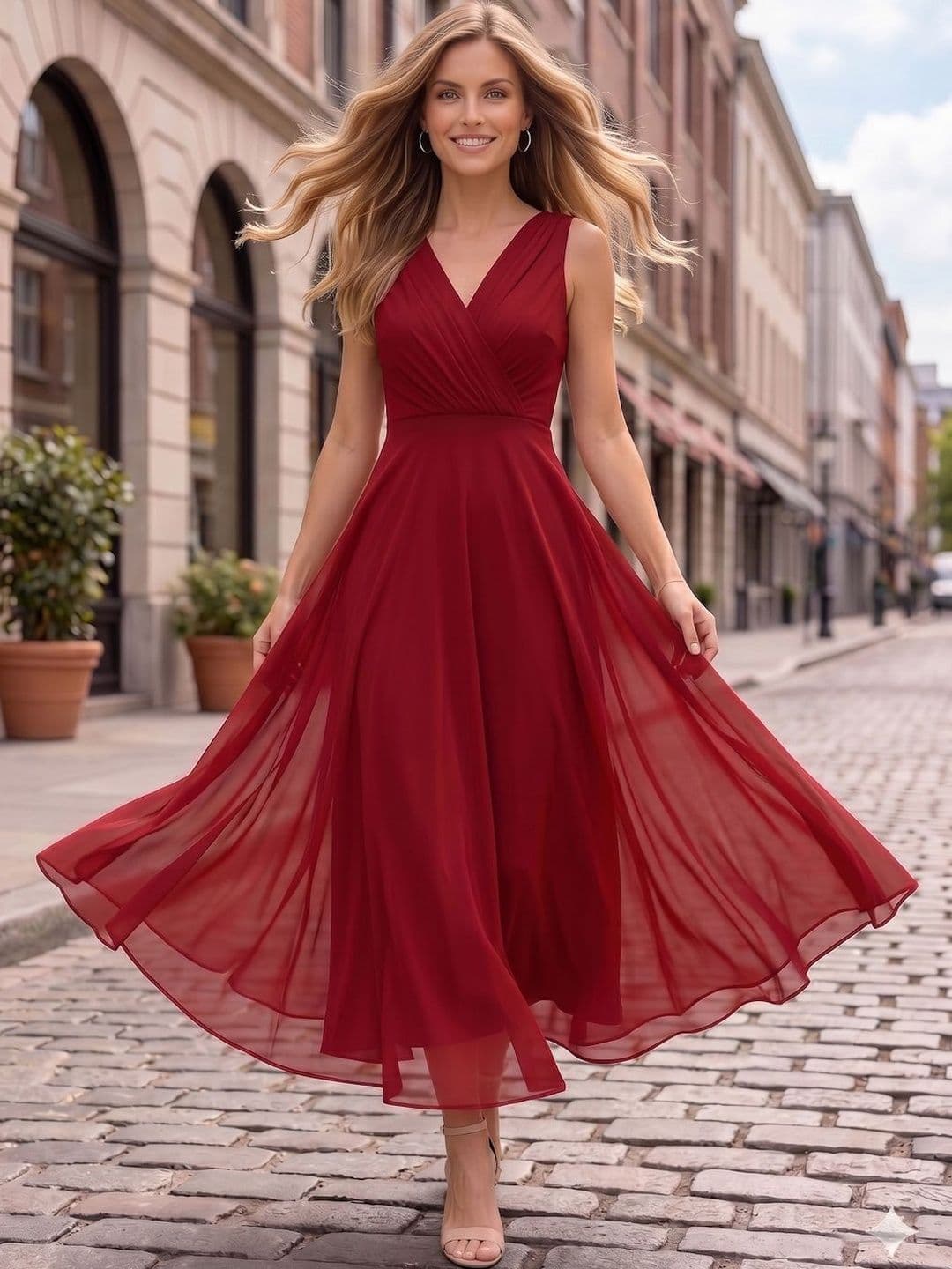 aayu Georgette Maxi Wrap Dress - view 1