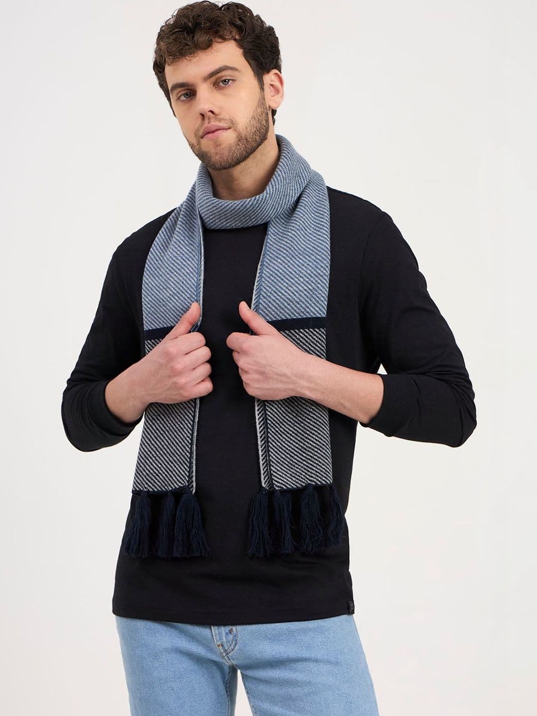 JoE Hazel Men Striped Acrylic Mufflers - view 1