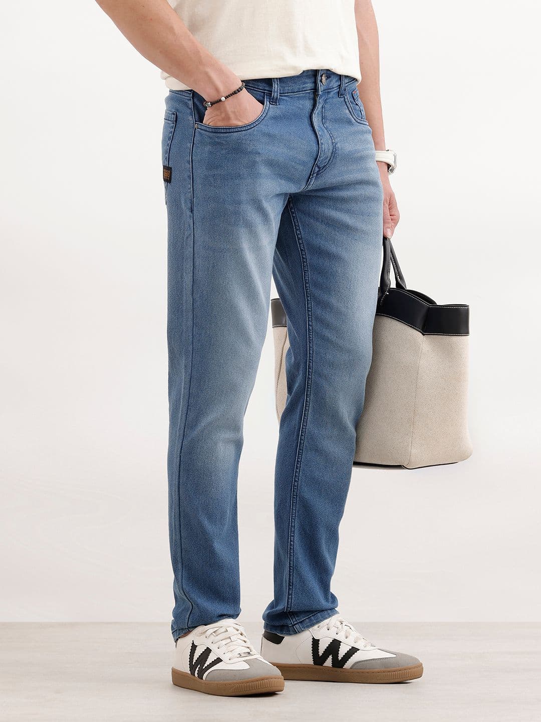 WROGN Men Slim Fit Stretchable Jeans - view 1