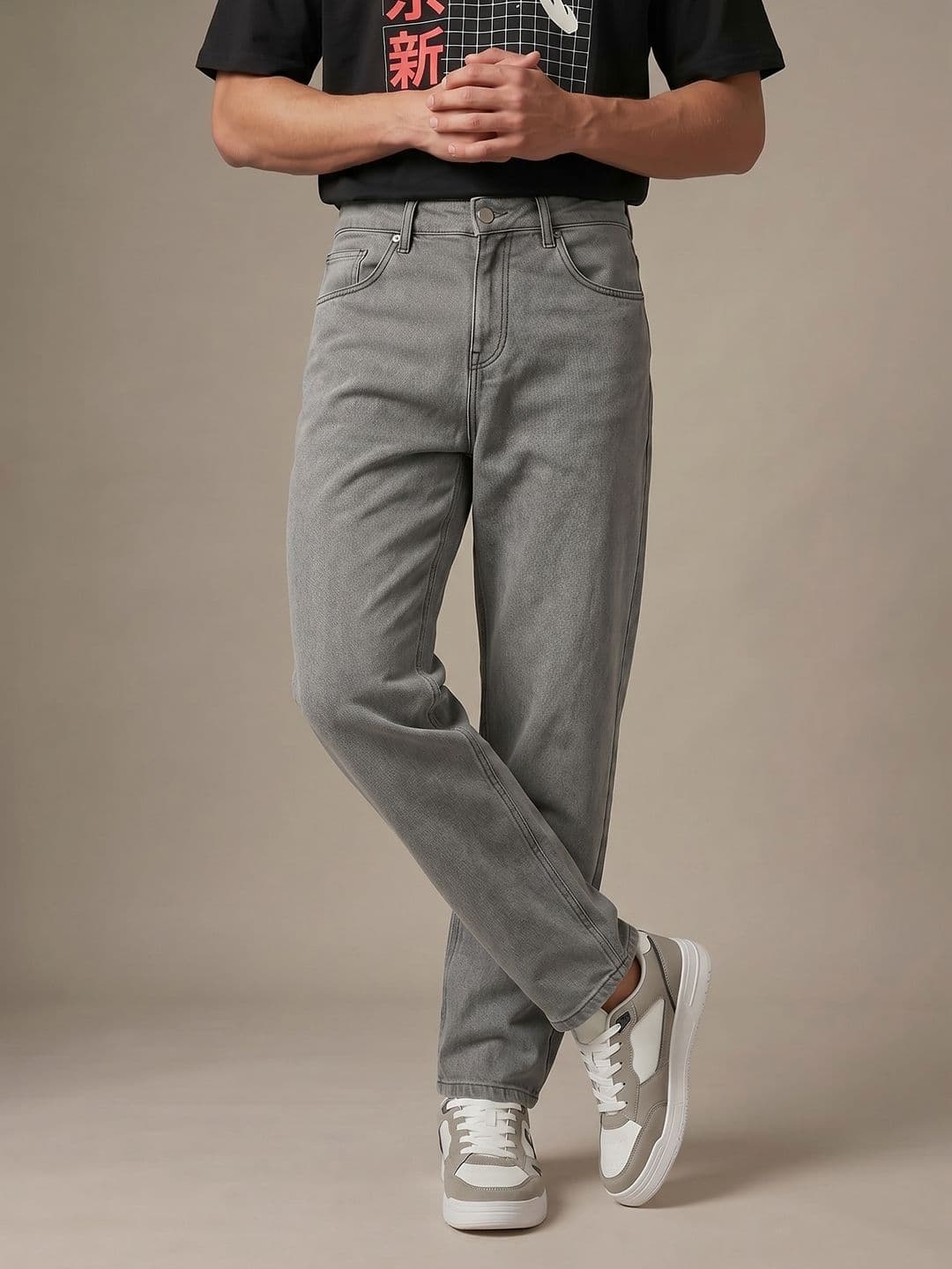 glitchez Men Barrel Fit Stretchable Jeans - view 1