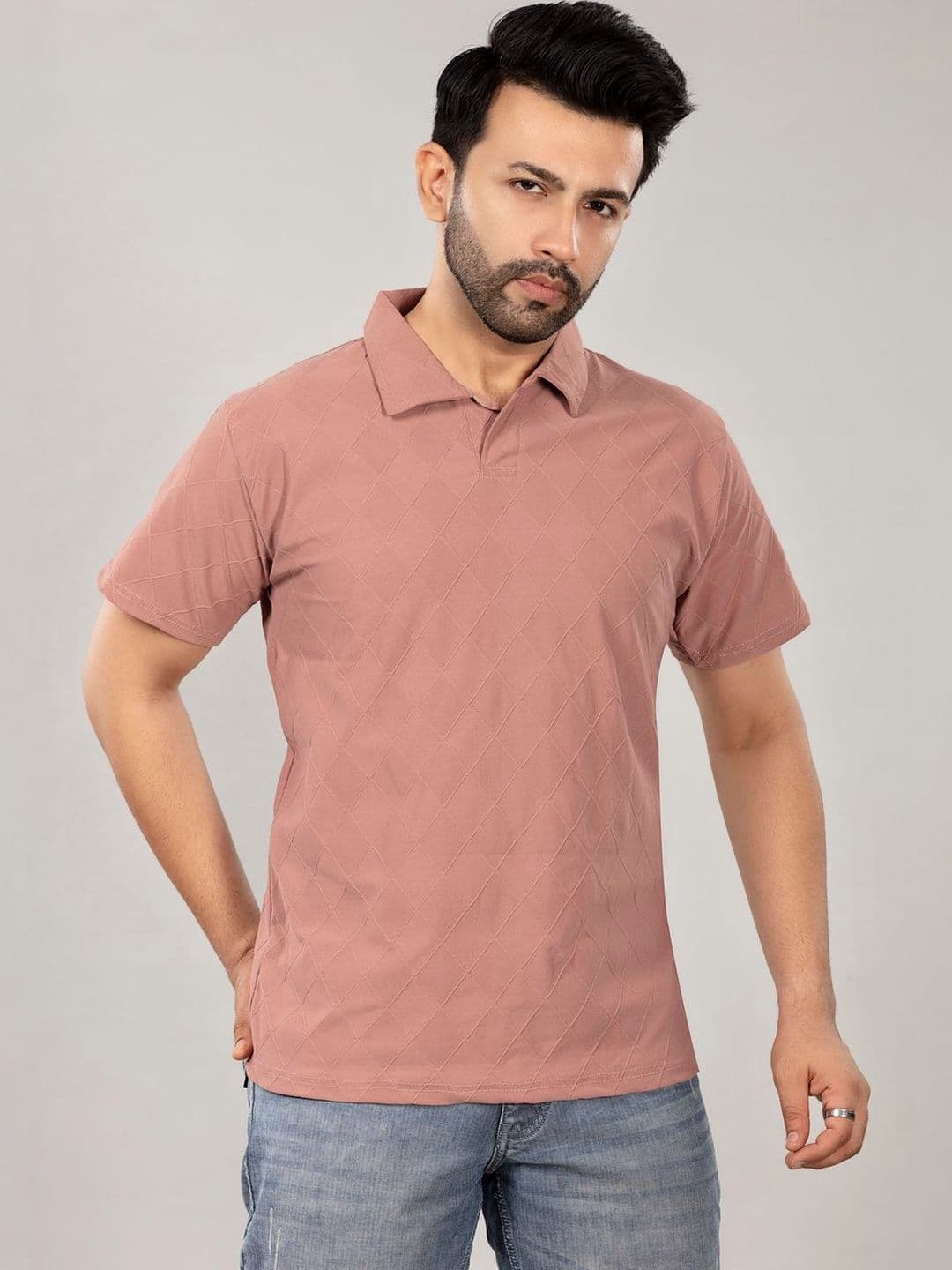 Roadster Men Polo Collar T-shirt - view 1
