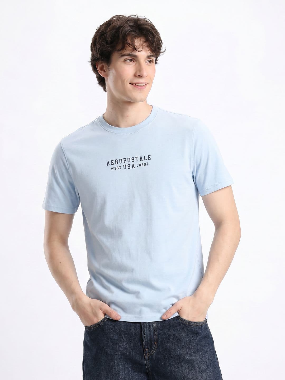 Aeropostale Brand Logo Printed Pure Cotton T-shirt - view 1