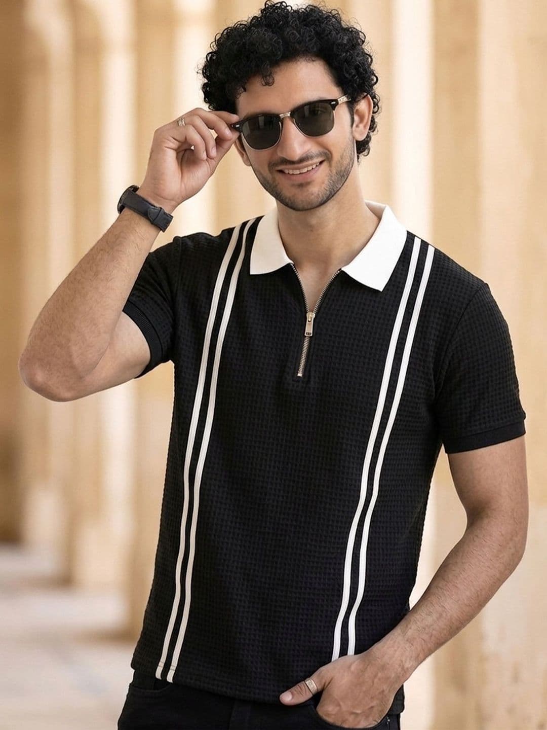 ENITOR Men Polo Collar T-shirt - view 1
