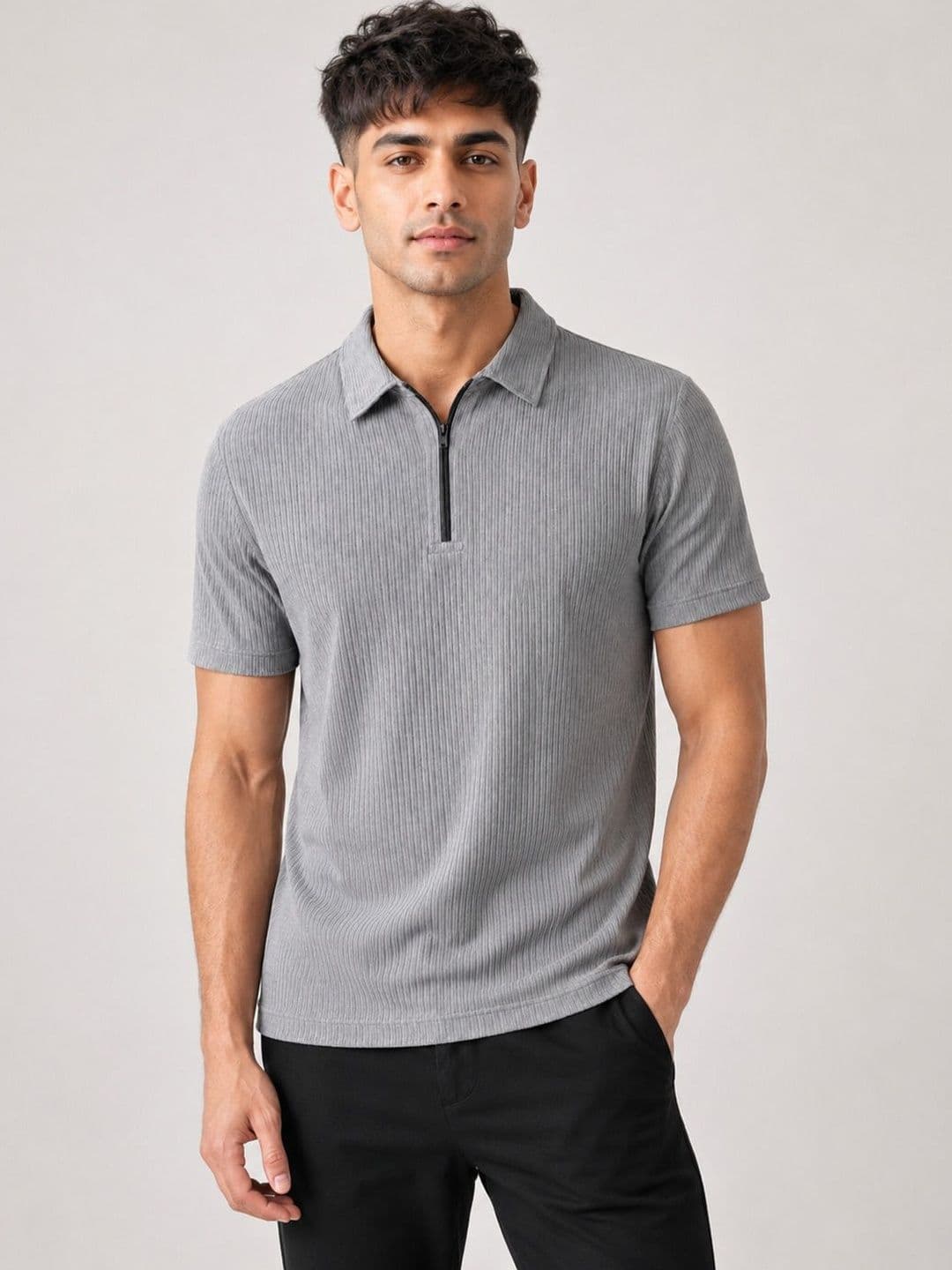 Roadster Men Polo Collar T-shirt - view 1
