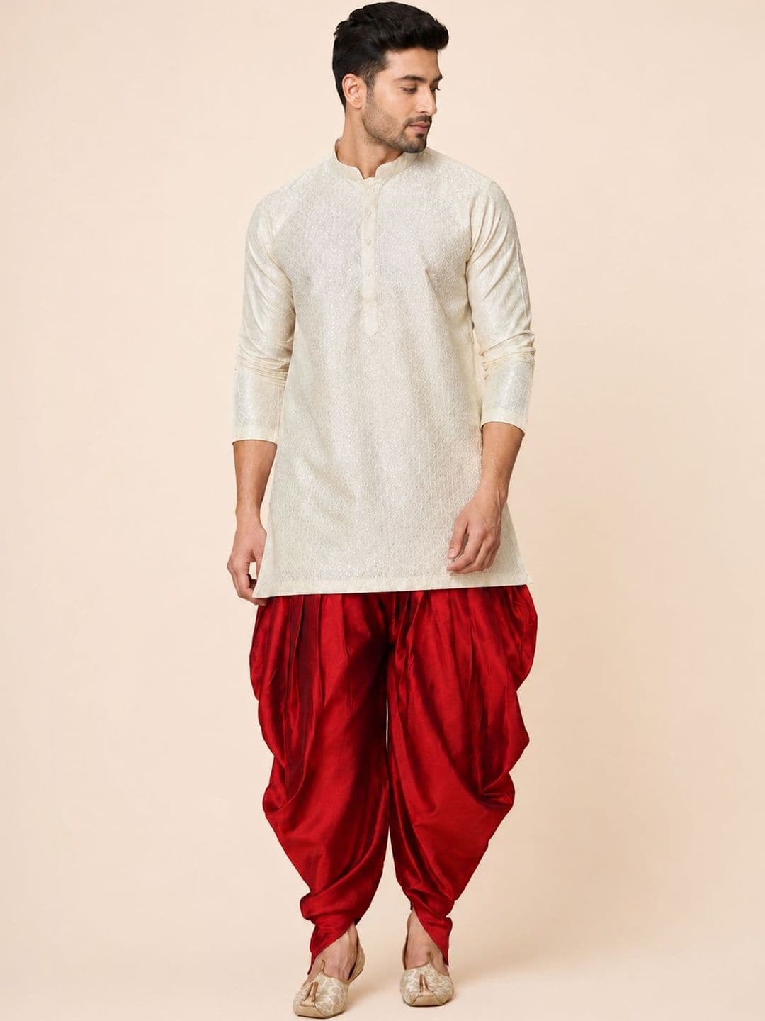 FANZI Men Silk Dhoti Pants Dhotis - view 1