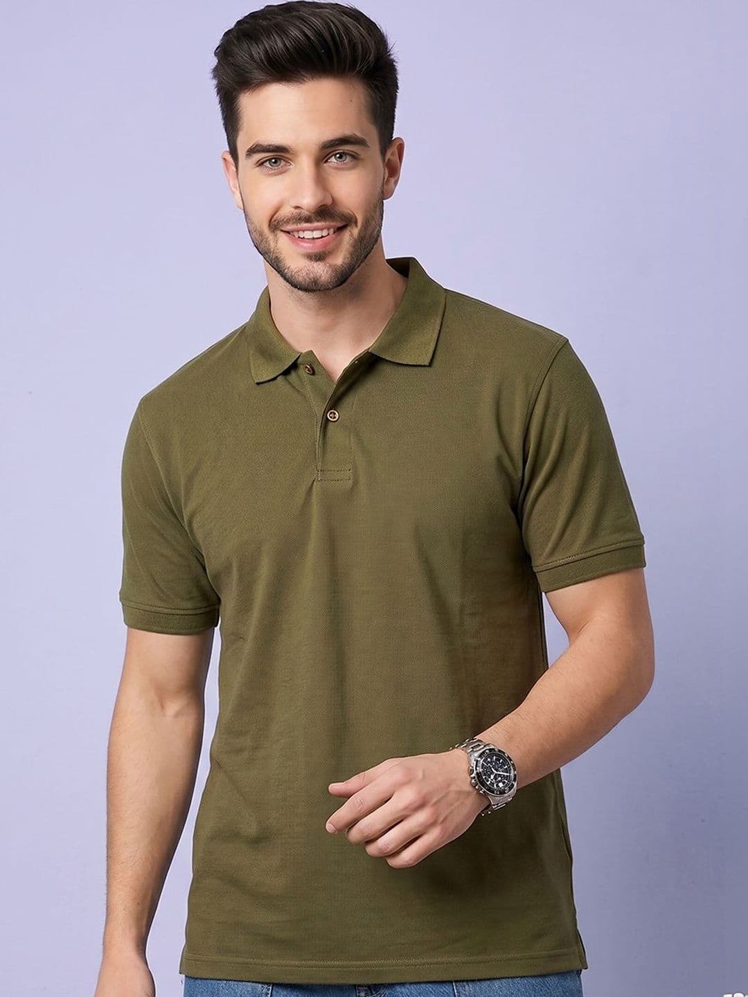 XFOX Men Polo Collar T-shirt - view 1