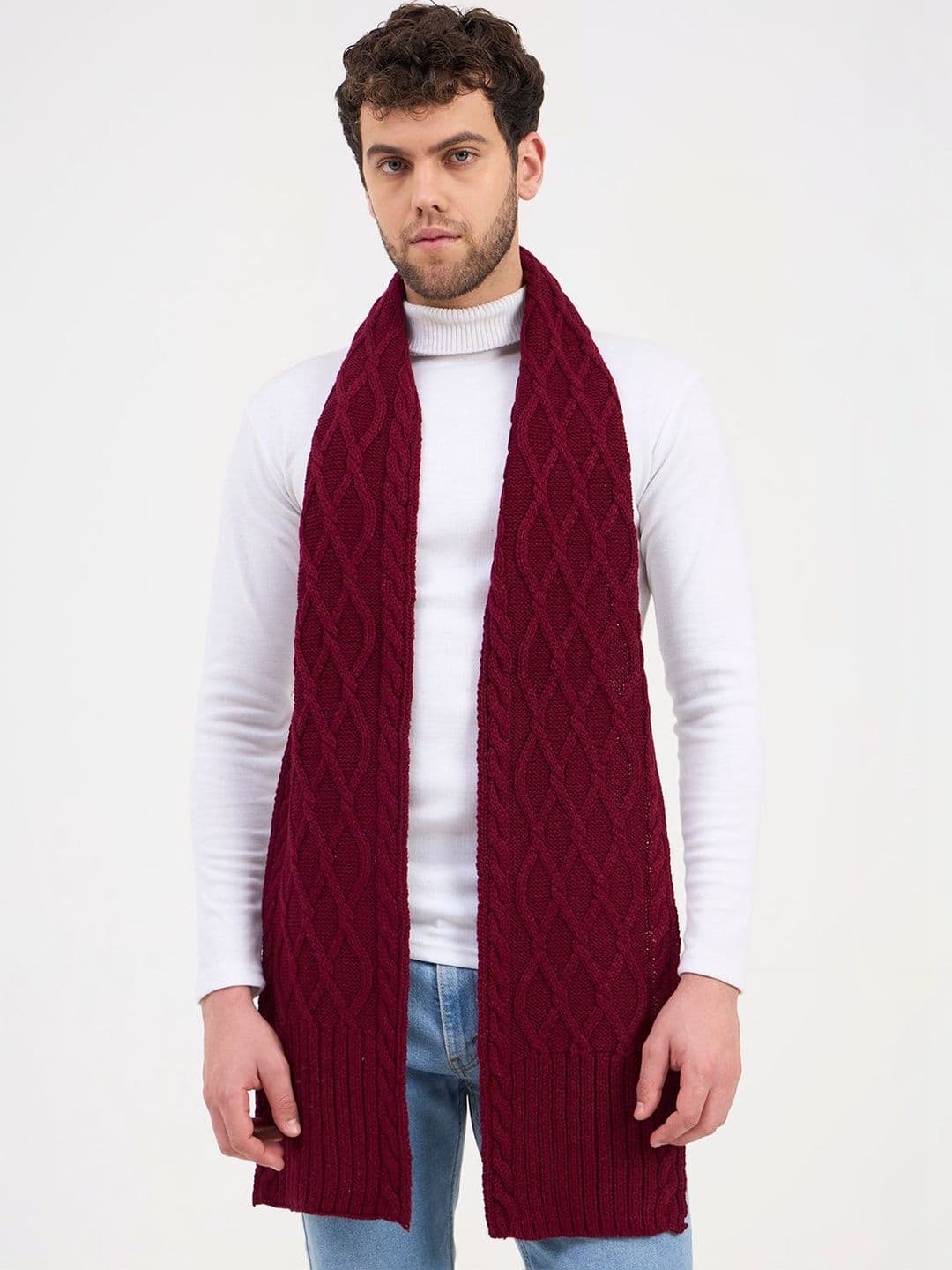 JoE Hazel Men Patterned Acrylic Mufflers - view 1
