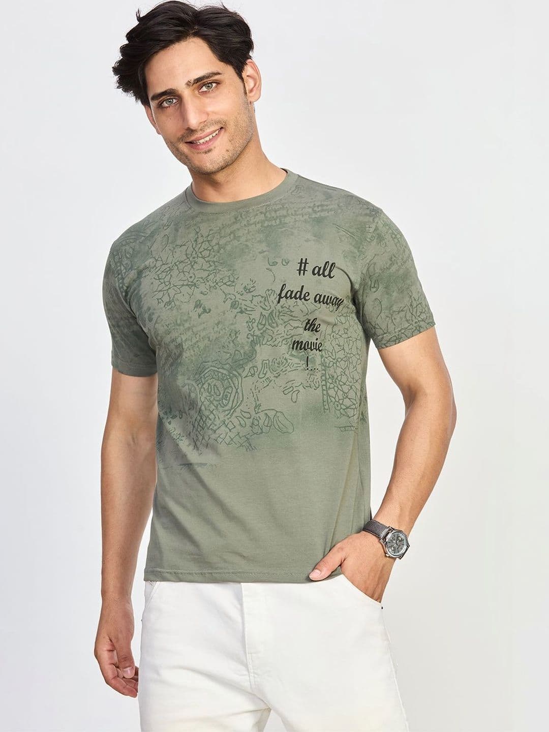 BE POSITIVE Men Printed T-shirt - view 1