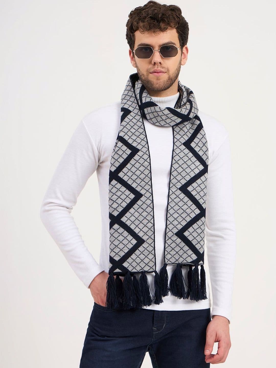 JoE Hazel Men Patterned Acrylic Mufflers - view 1