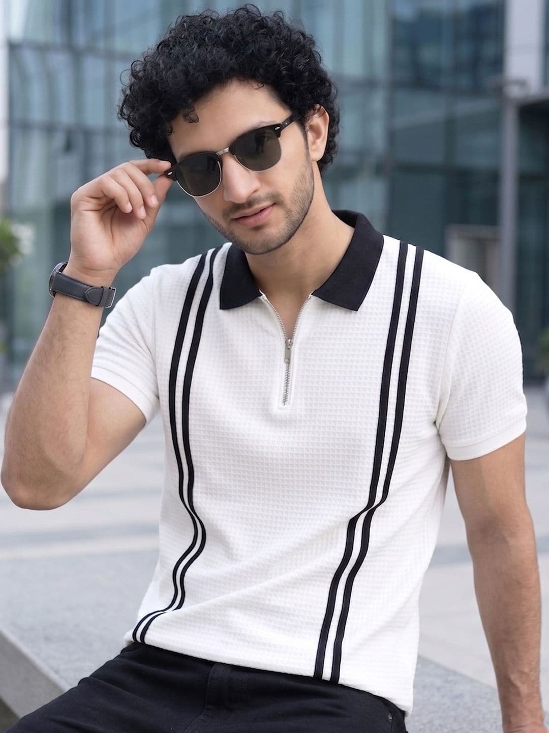 ENITOR Men Polo Collar T-shirt - view 1