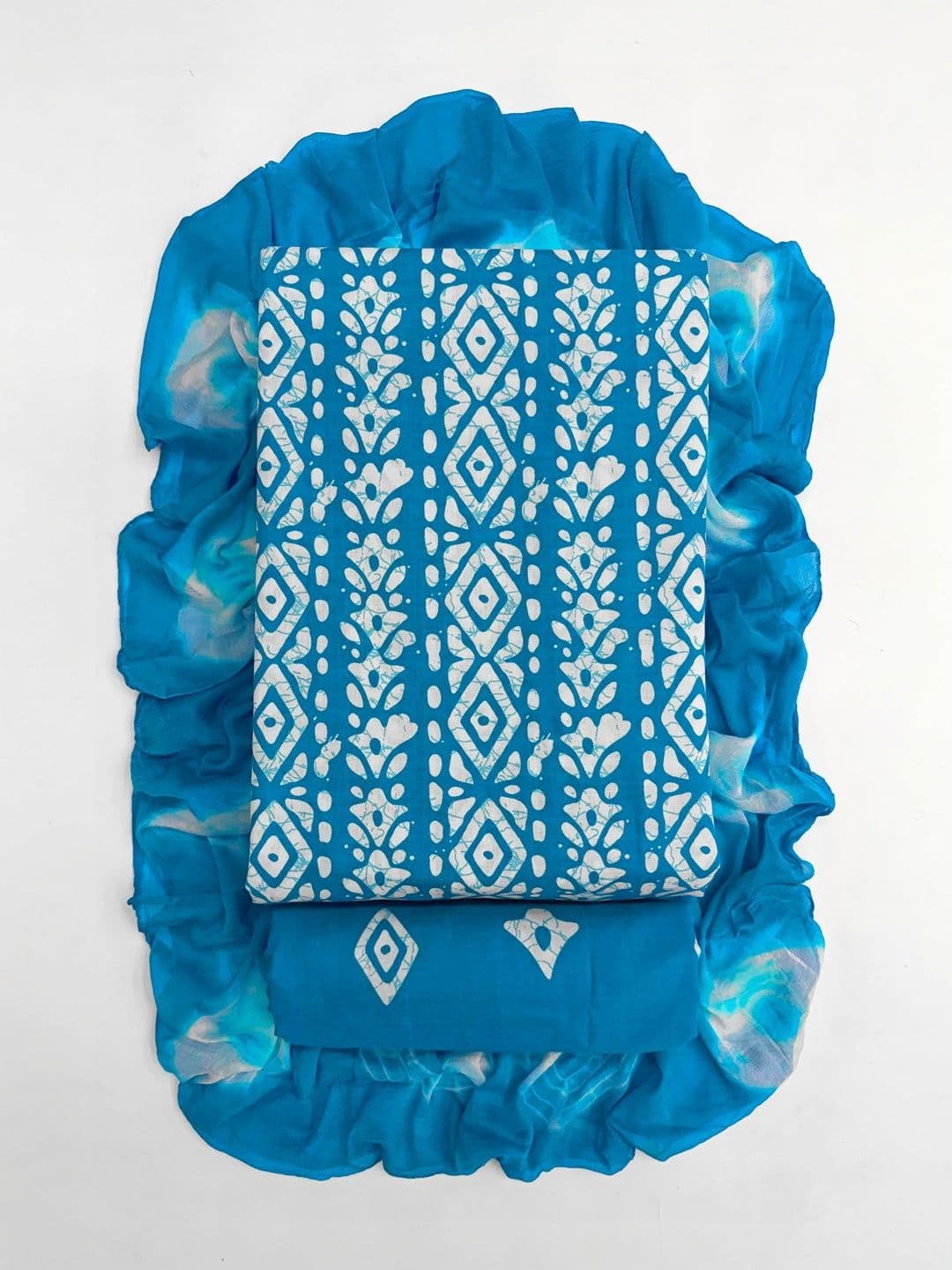 FashionsEye Printed Pure Cotton Unstitched Dress Material - view 1