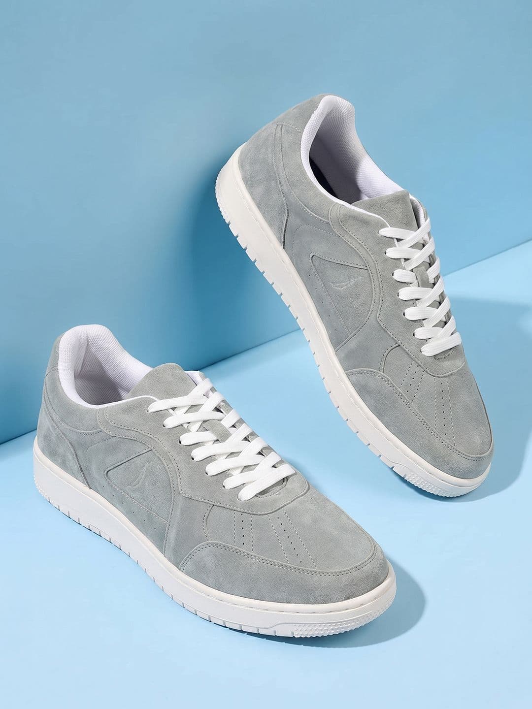 Nautica Men Grey Suede Sneakers - view 1