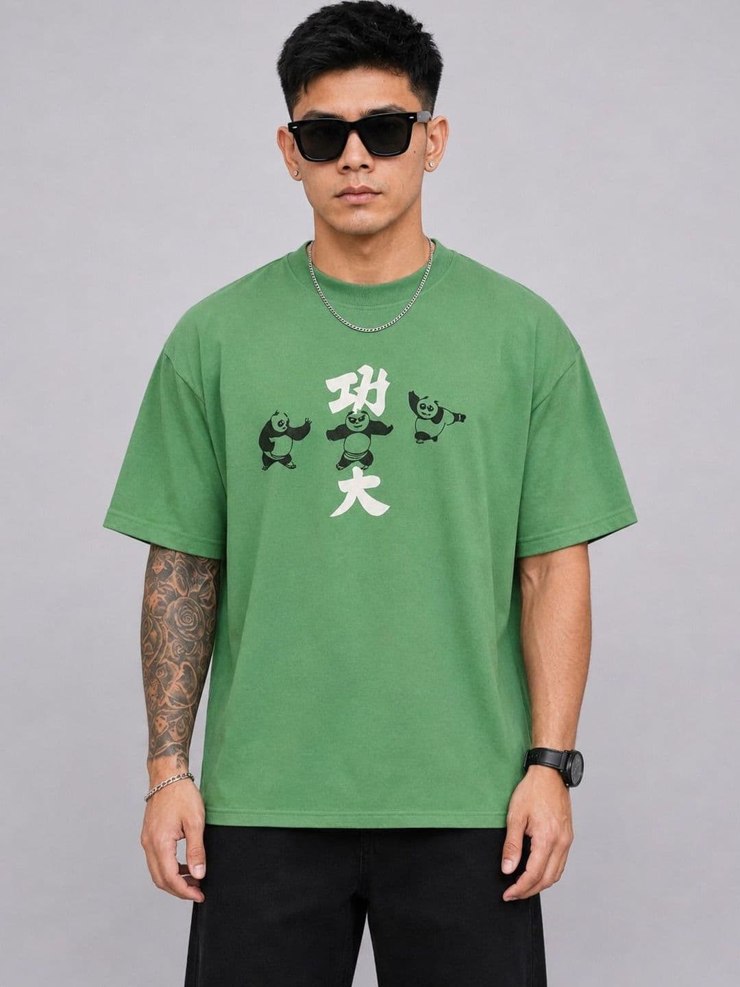 Kook N Keech Men Printed Drop-Shoulder Sleeves T-shirt - view 1