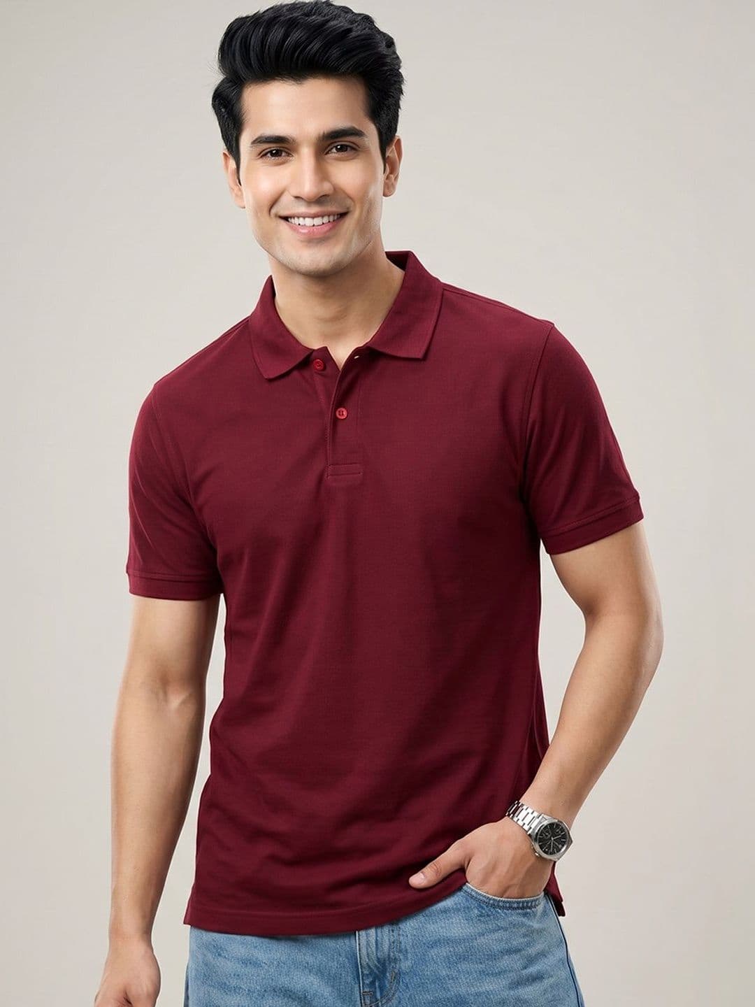 XFOX Men Polo Collar T-shirt - view 1