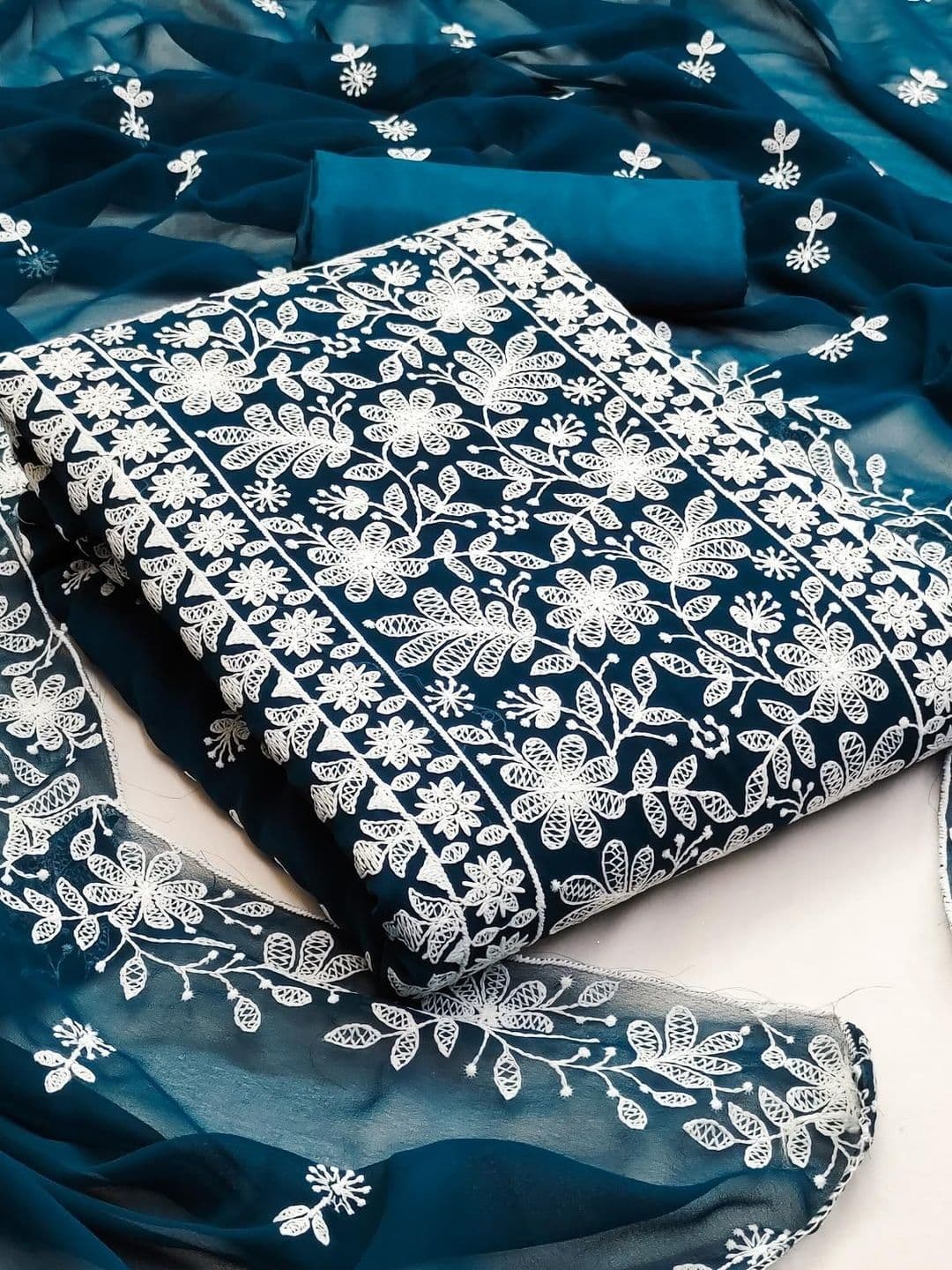 CLEMIRA Embroidered Unstitched Dress Material - view 1