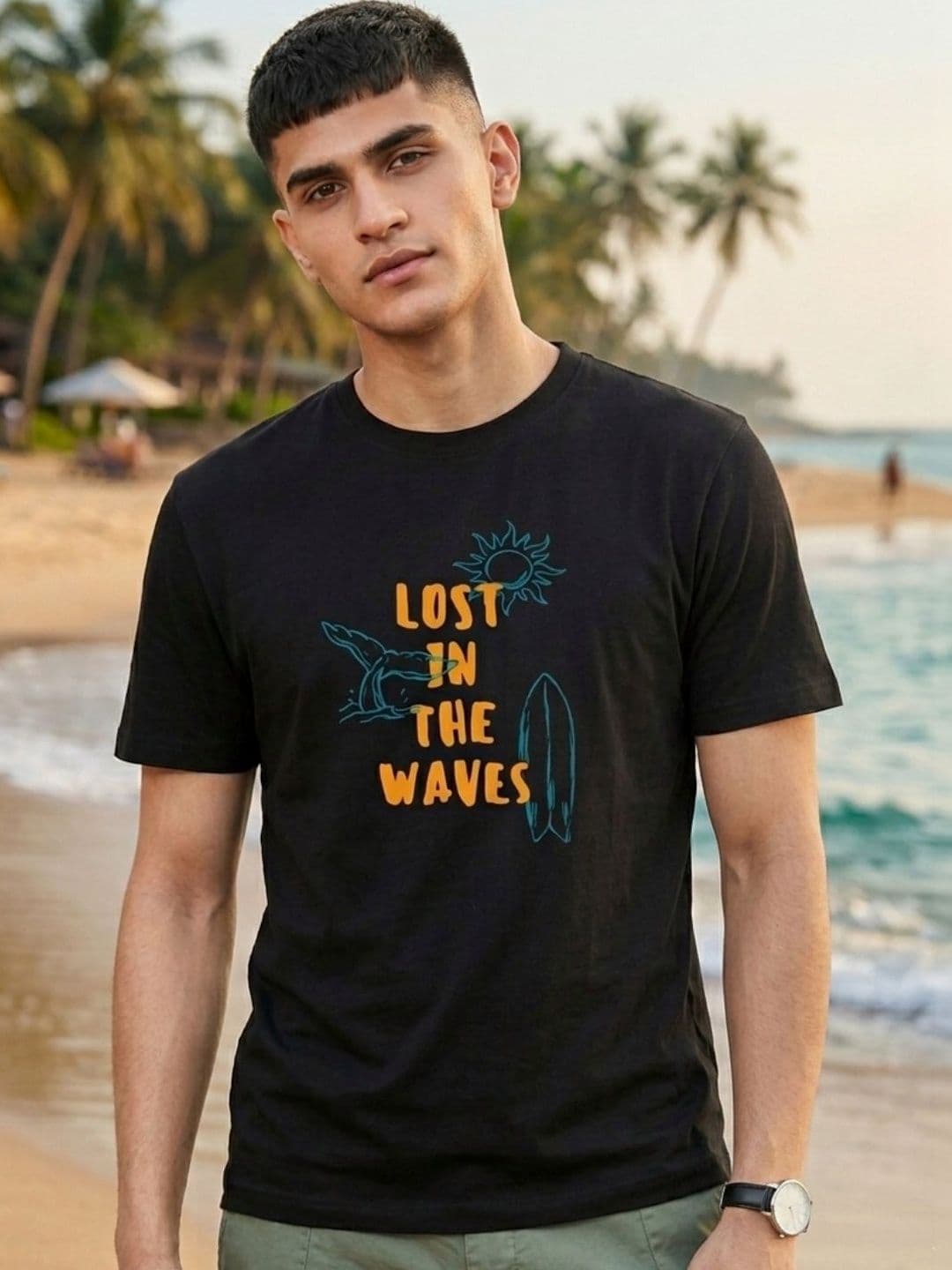Rigo Men Typography Printed Applique T-shirt - view 1