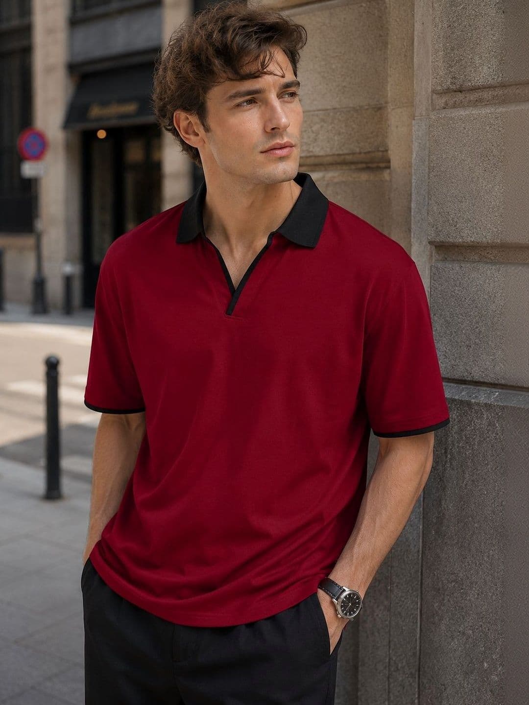 Moda Rapido Men Polo Collar T-shirt - view 1
