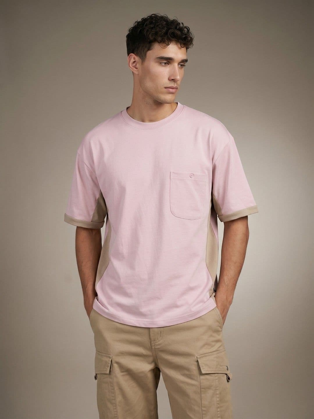 glitchez Drop-Shoulder Sleeves Pure Cotton T-shirt - view 1