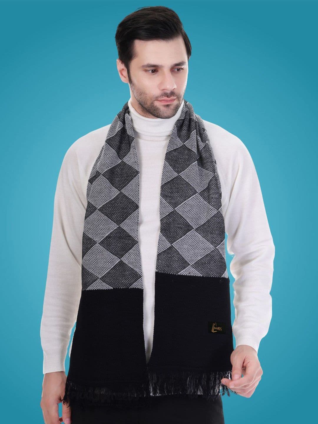 MHAX Men Checked Merino Wool Mufflers - view 1