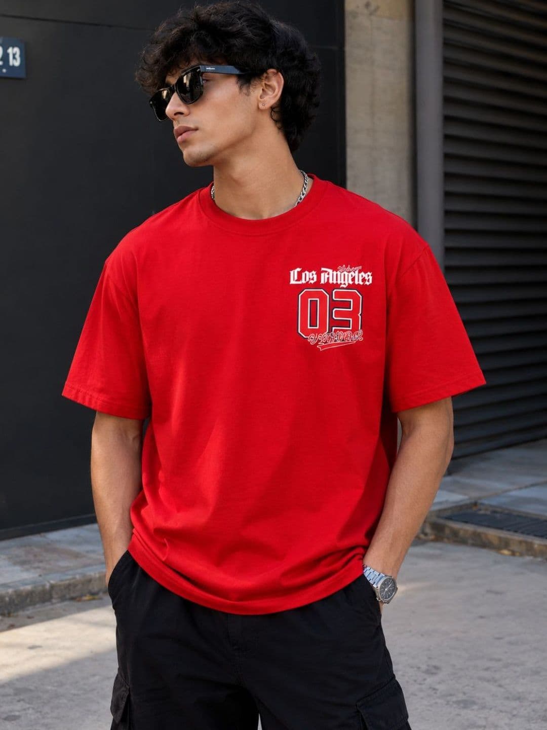 Derada Men Typography Printed Boxy T-shirt - view 1