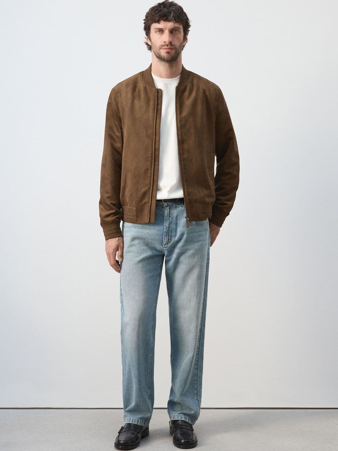 MANGO MAN Mock Collar Bomber Jacket - view 1