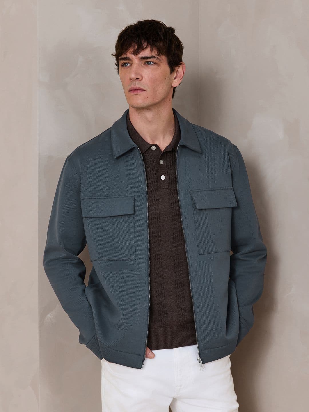NEXT Spread Collar Tailored Jacket - view 1