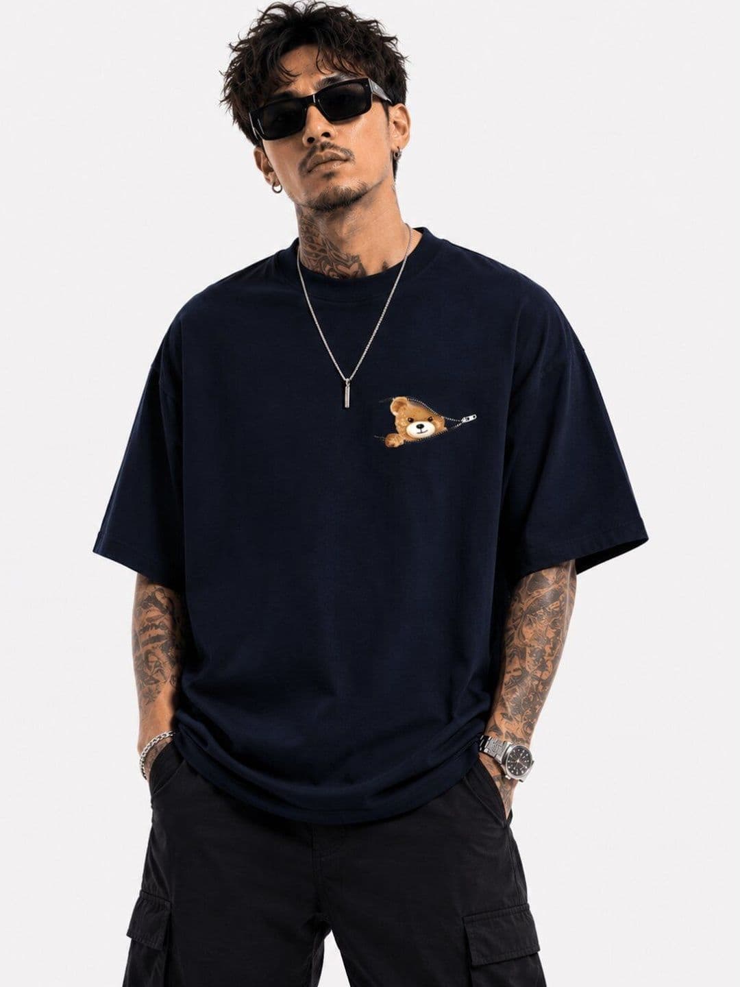 HASTEN Men Oversized Graphic T-shirt - view 1