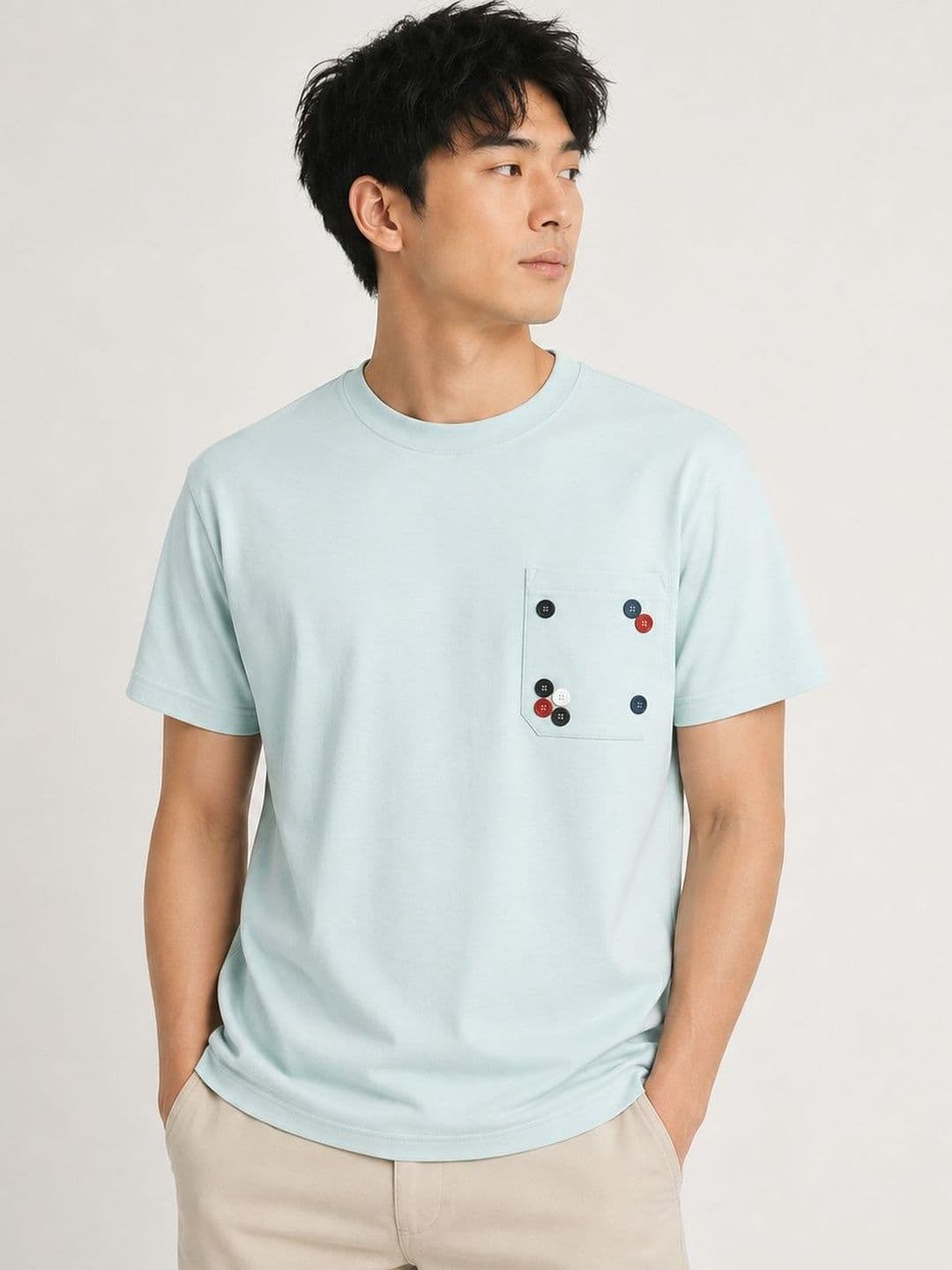 BIGCAPS Men Solid Short Sleeve T-Shirt - view 1