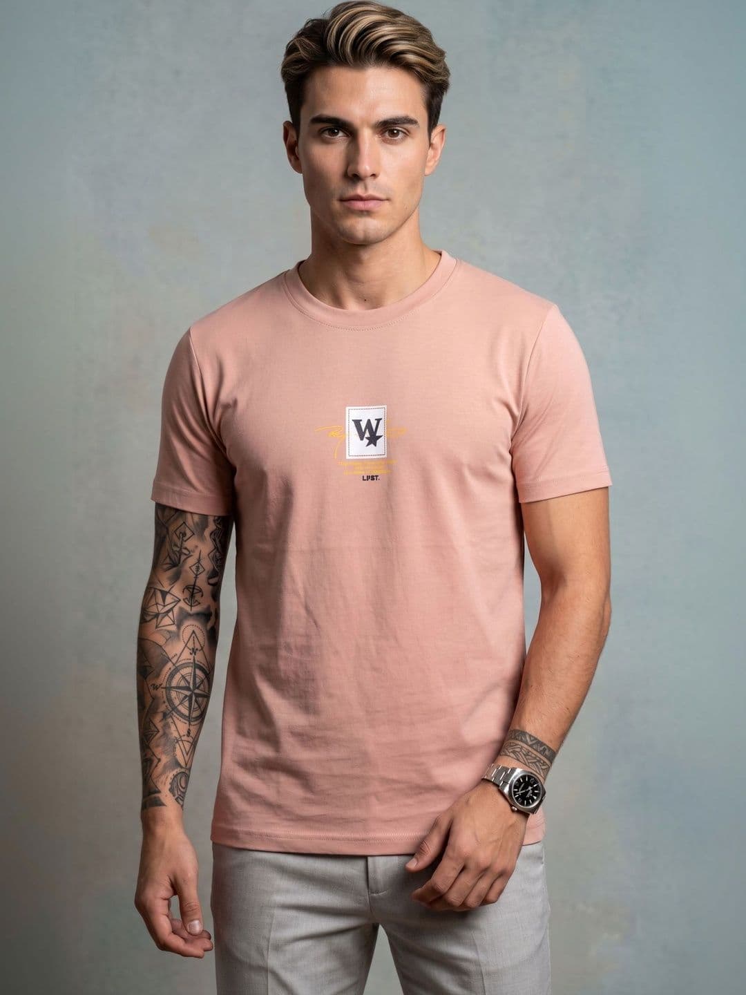 Moda Rapido Men Brand Logo Printed T-shirt - view 1
