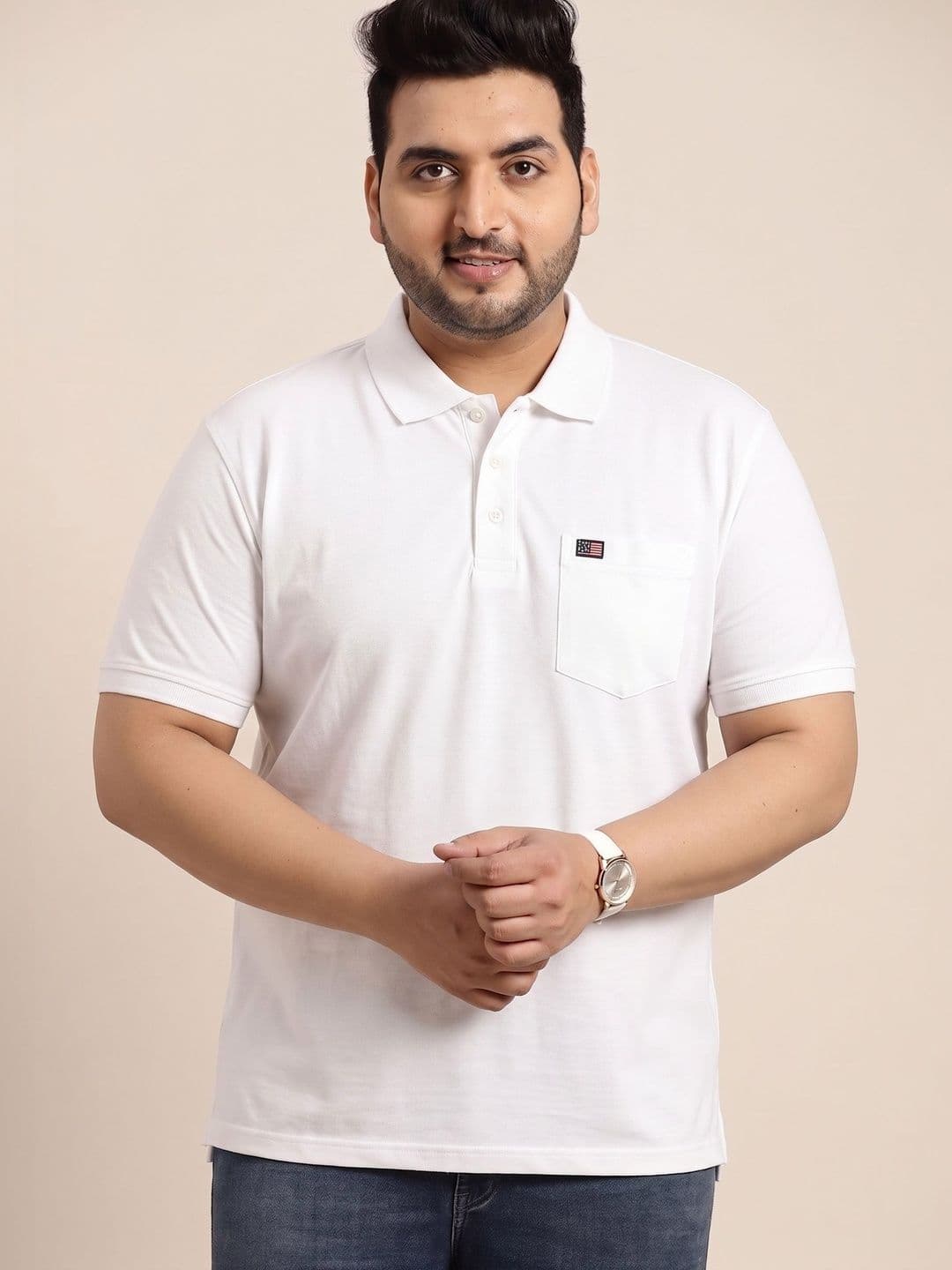Sztori Men Brand Logo Polo Collar Pockets T-shirt - view 1