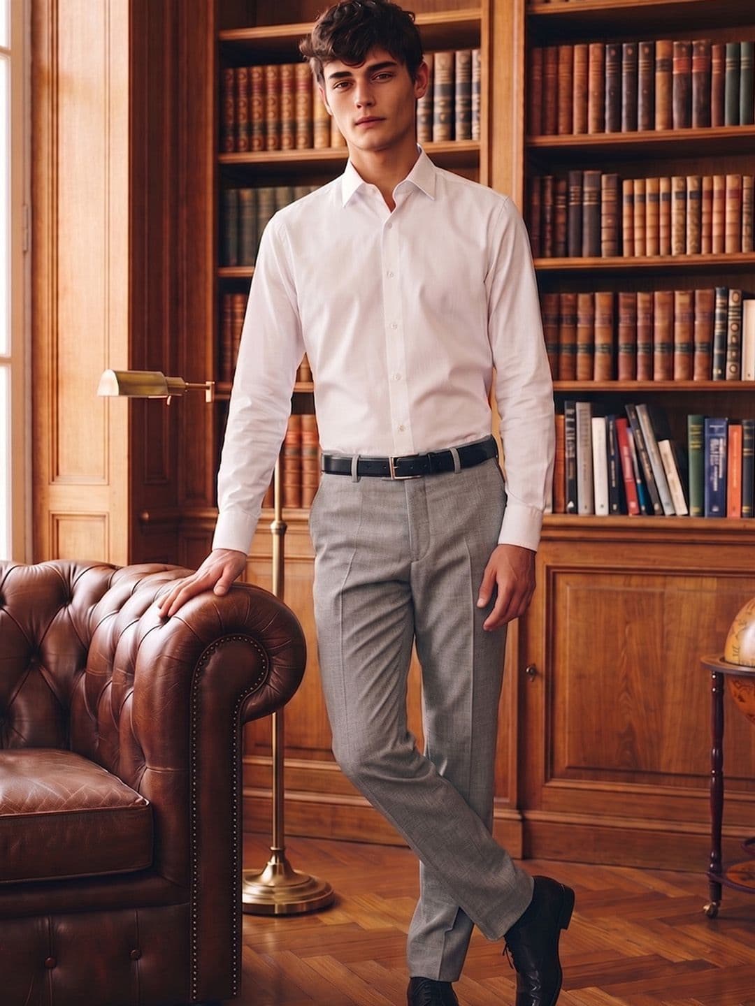 Van Heusen Men Urban Slim Fit Formal Trousers - view 1