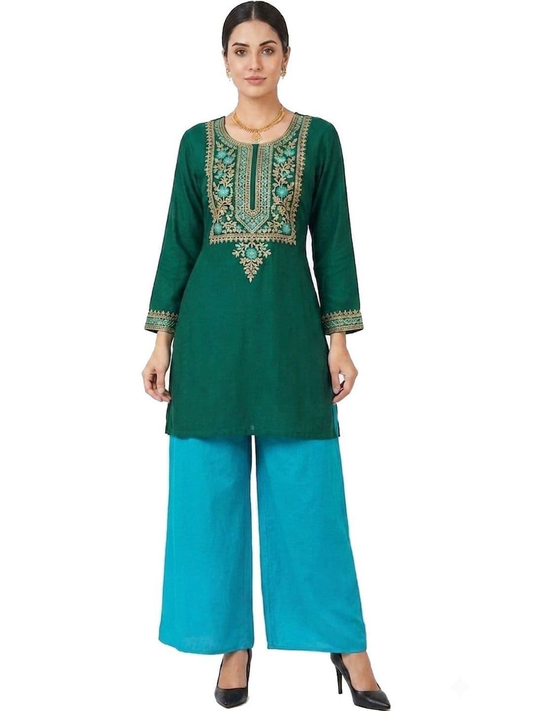 SRISARAS Women Ethnic Palazzos - view 1
