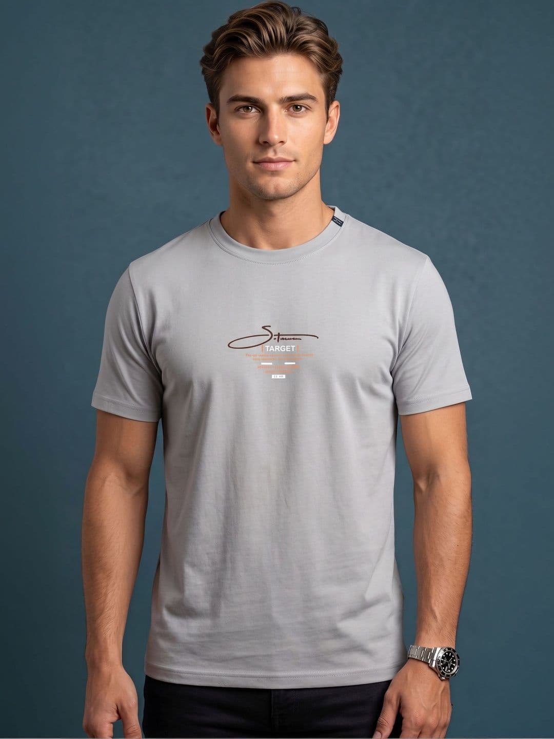 Moda Rapido Men Typography Printed T-shirt - view 1