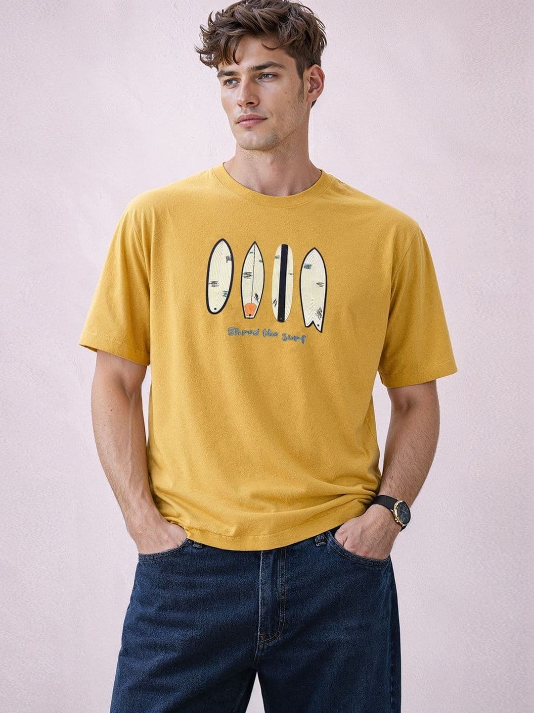 Status Quo Men Graphic Printed Round Neck Cotton T-shirt - view 1