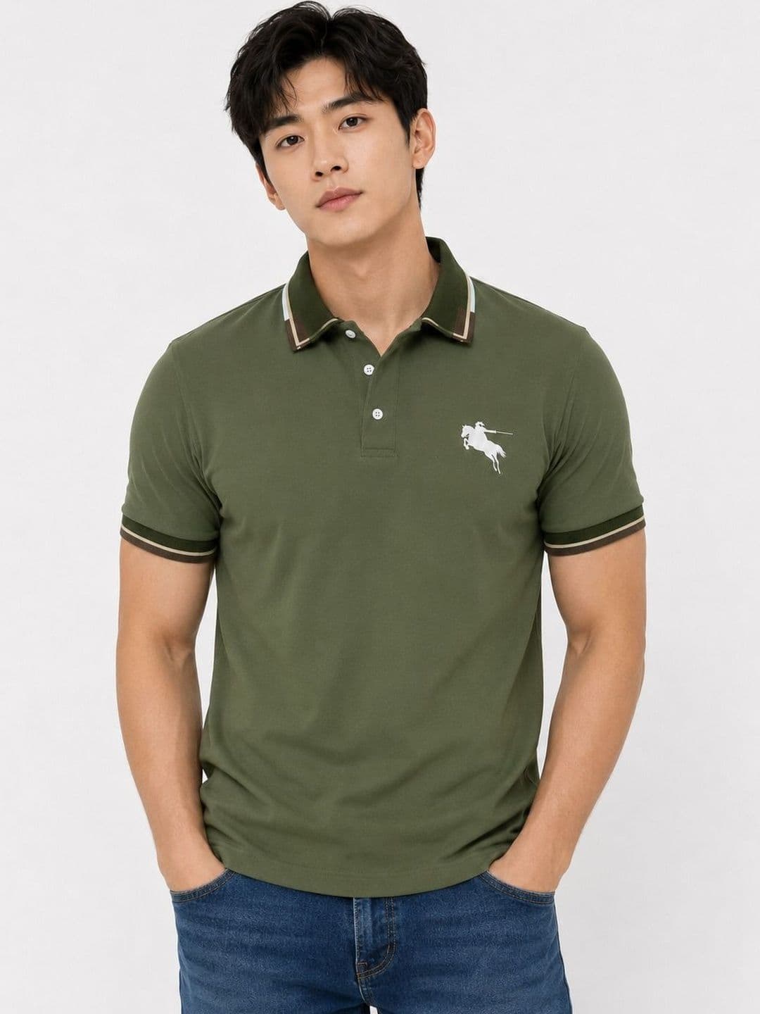 Mast & Harbour Men Brand Logo Polo Collar T-shirt - view 1