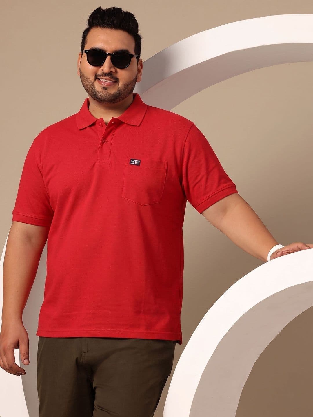 Sztori Men Brand Logo Polo Collar Pockets T-shirt - view 1