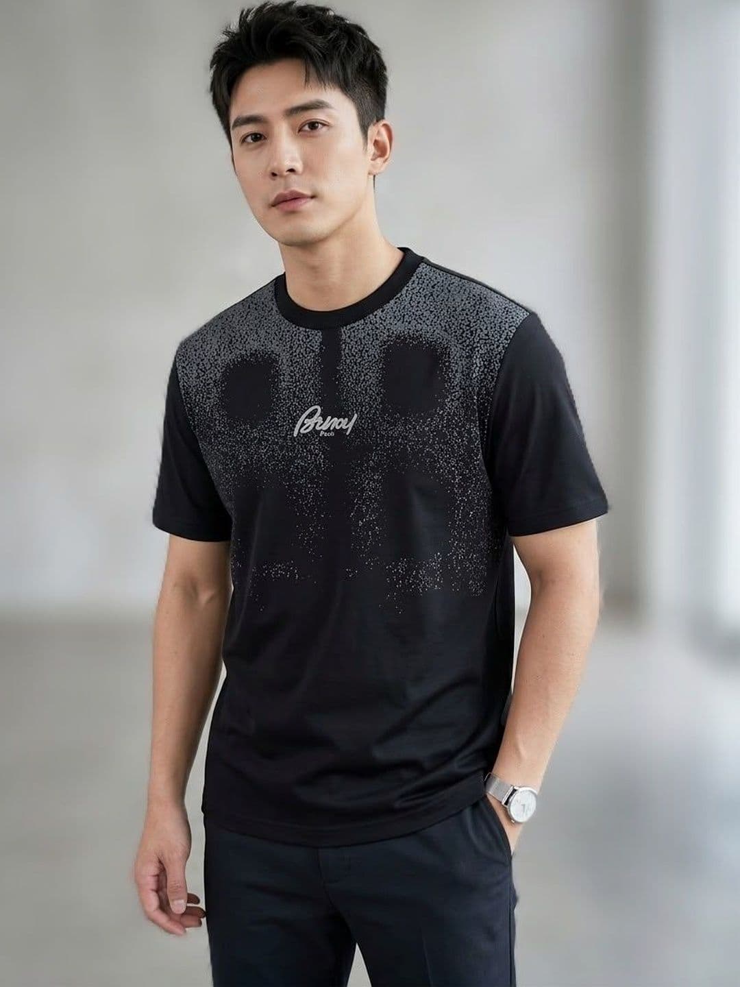 BIGCAPS Men Embroidered Casual Tshirt - view 1