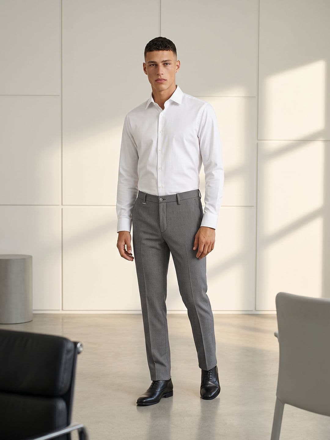 Van Heusen Men Urban Slim Fit Formal Trousers - view 1