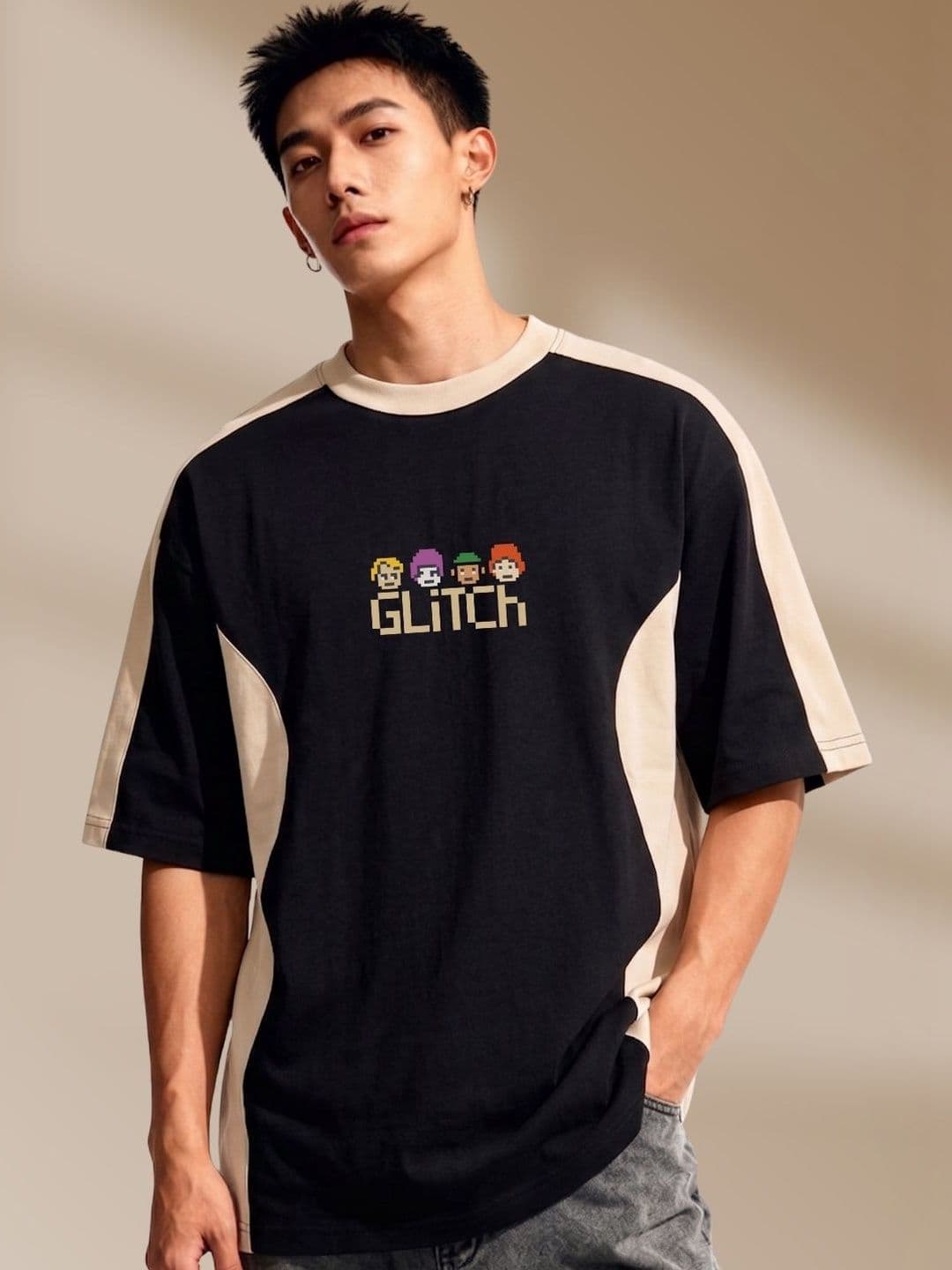 Cool Plus Men Colourblocked T-shirt - view 1