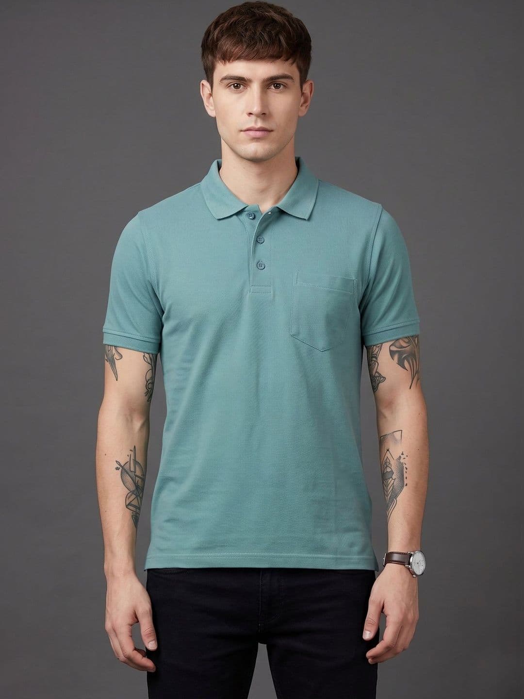 SANDPIPER Men Polo Collar Pockets T-shirt - view 1
