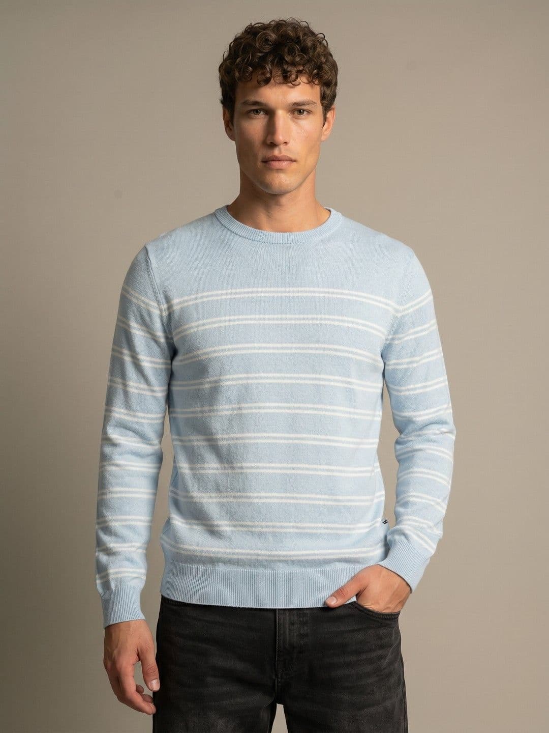 glitchez Striped Pullover Sweaters - view 1