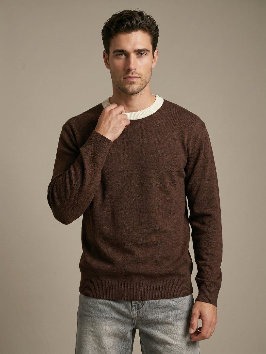 glitchez Relaxed Fit Pullover Sweaters - view 1