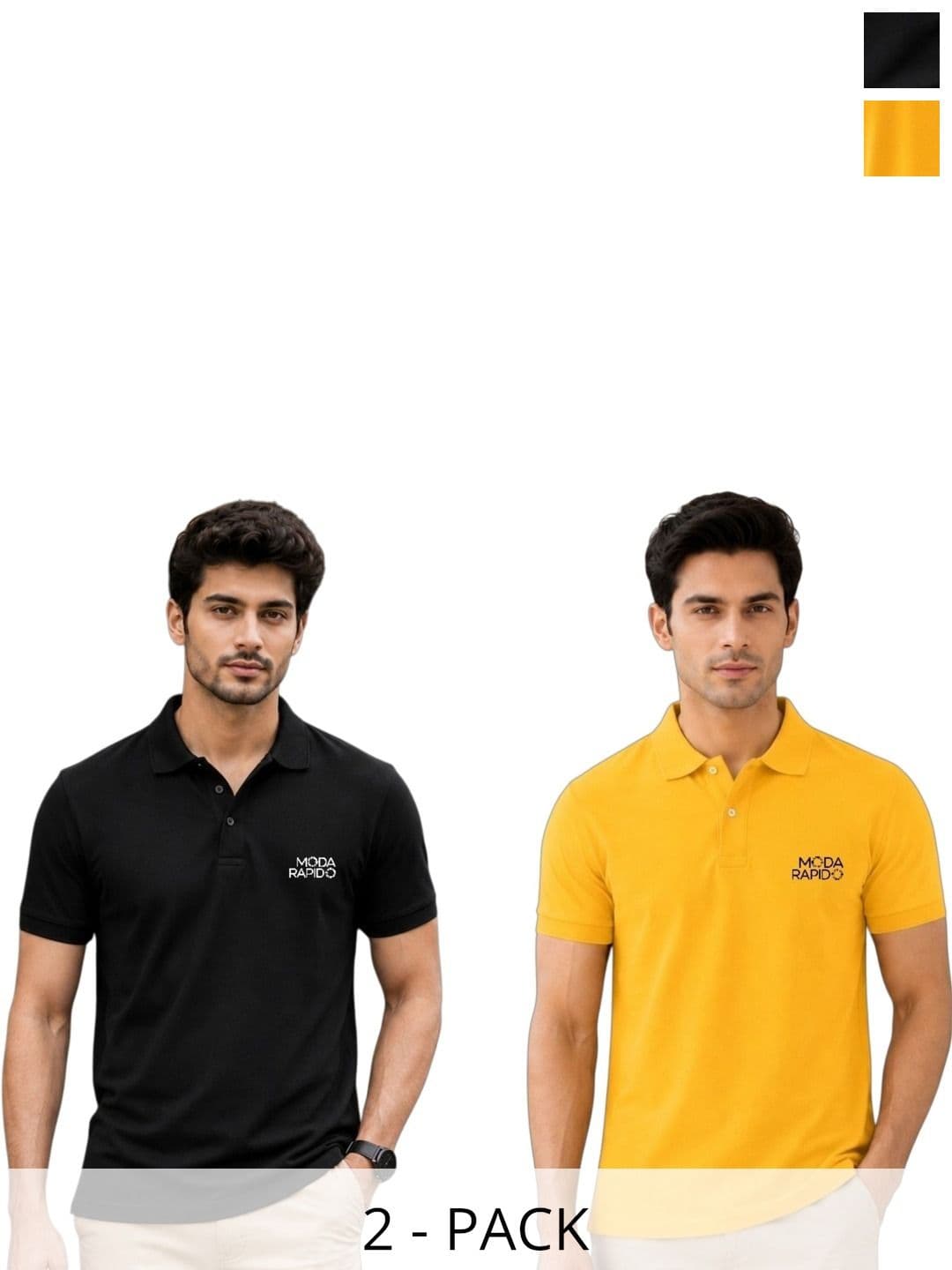 Moda Rapido Men Brand Logo 2 Printed Polo Collar T-shirt - view 1
