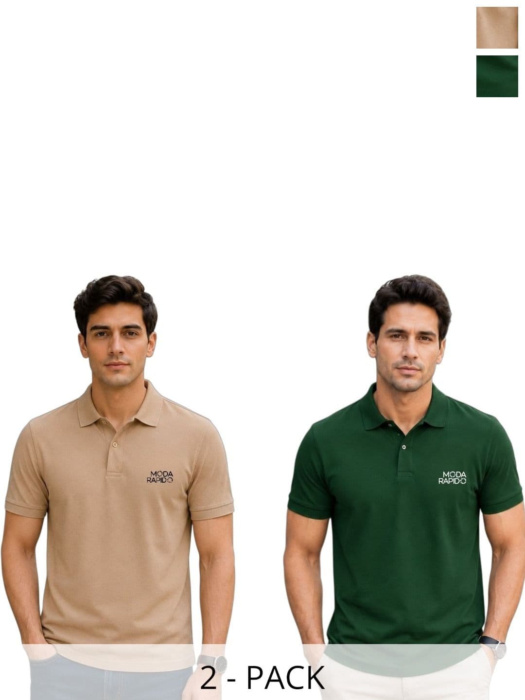 Moda Rapido Men Brand Logo 2 Polo Collar T-shirt - view 1