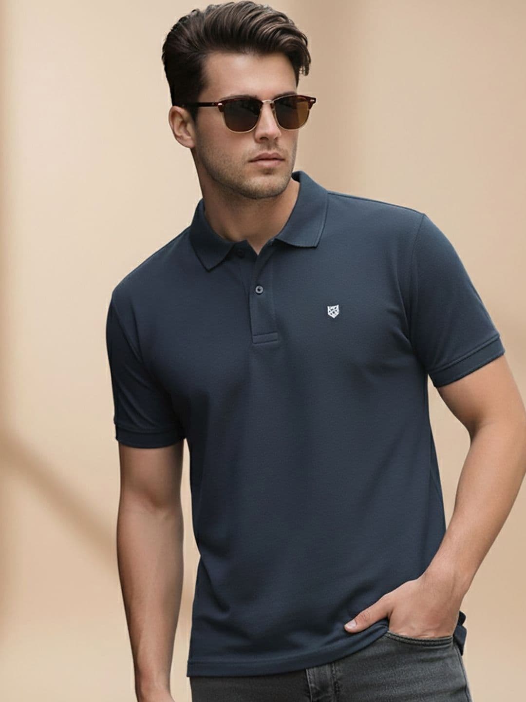 Kook N Keech Men Brand Logo Polo Collar T-shirt - view 1