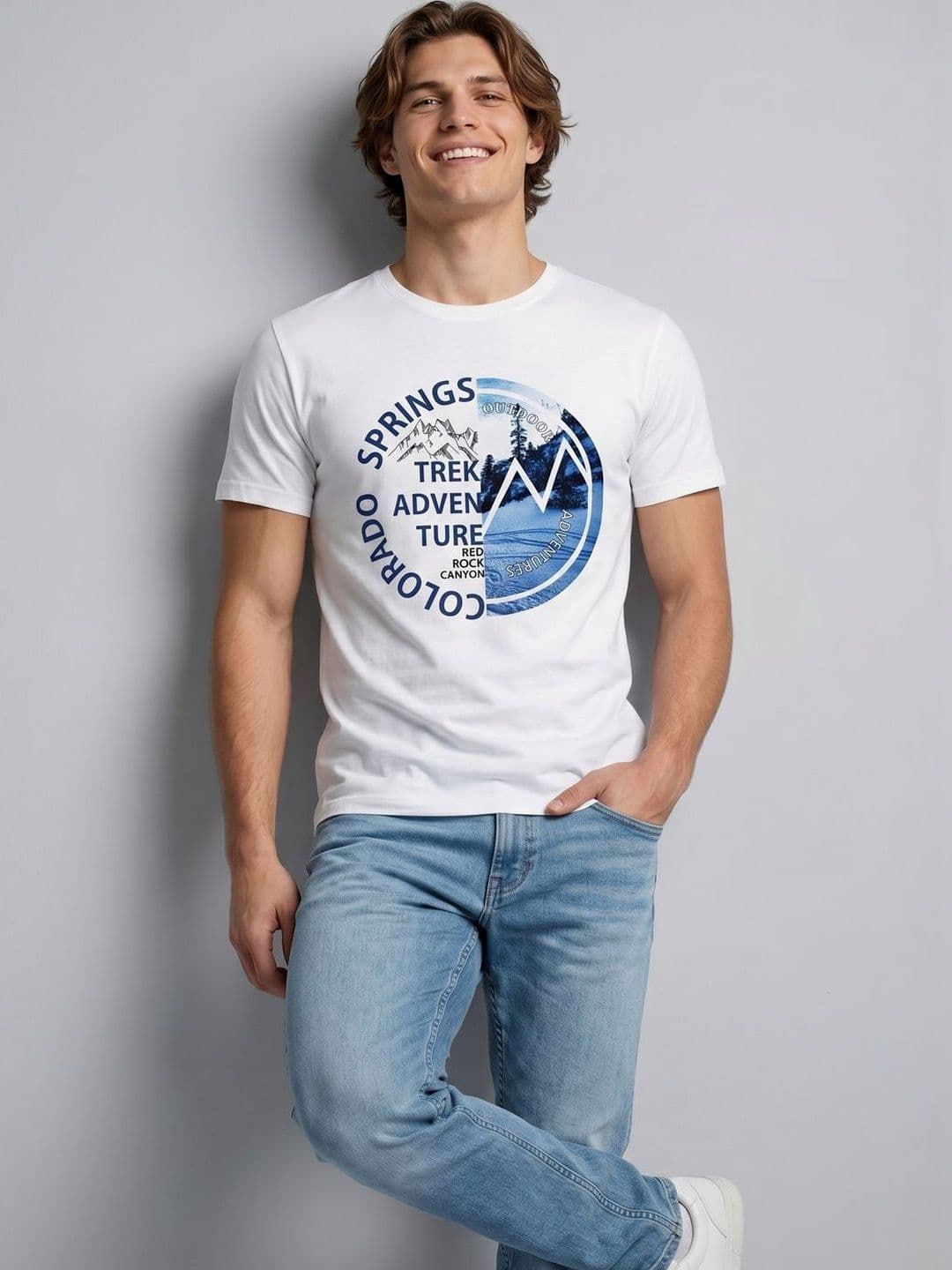 Roadster Men Printed T-shirt - view 1