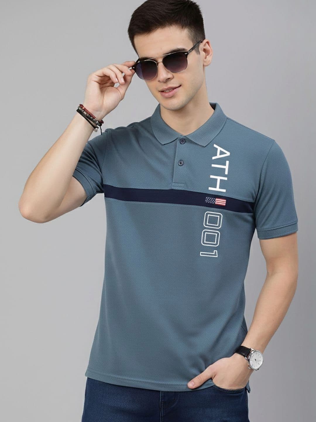 Kook N Keech Men Typography Printed Polo Collar T-shirt - view 1