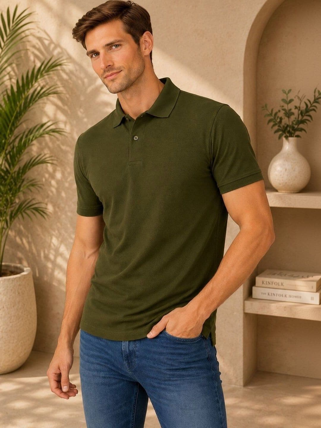 HOLD Men Polo Collar T-shirt - view 1