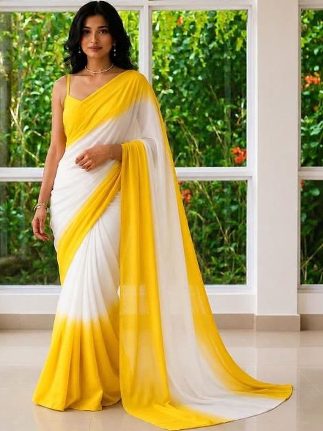 Moda Rapido Ombre Pure Georgette Saree - view 1