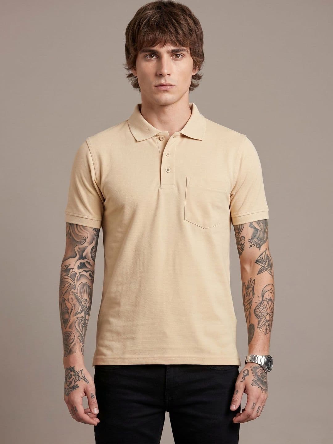 SANDPIPER Men Polo Collar Pockets T-shirt - view 1
